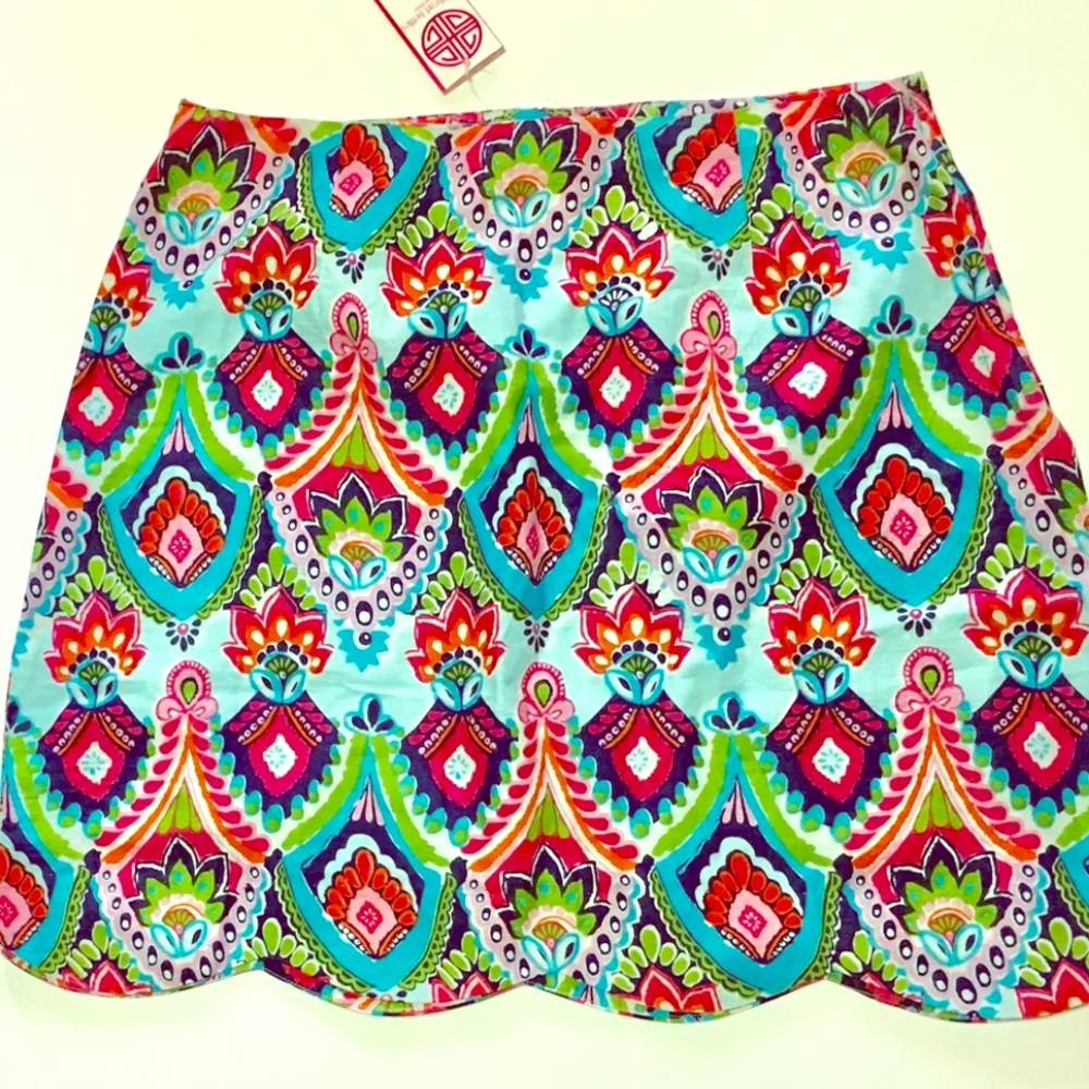 aztec moroccan scallop skirt buckhead betties xl